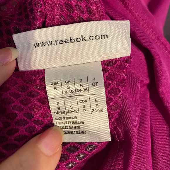 Reebok Women’s Pink Playice Mesh Racerback Athletic Tank Top, Size Small - Picture 10 of 13